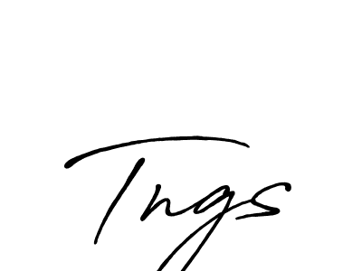 The best way (Antro_Vectra_Bolder) to make a short signature is to pick only two or three words in your name. The name Tngs include a total of six letters. For converting this name. Tngs signature style 7 images and pictures png