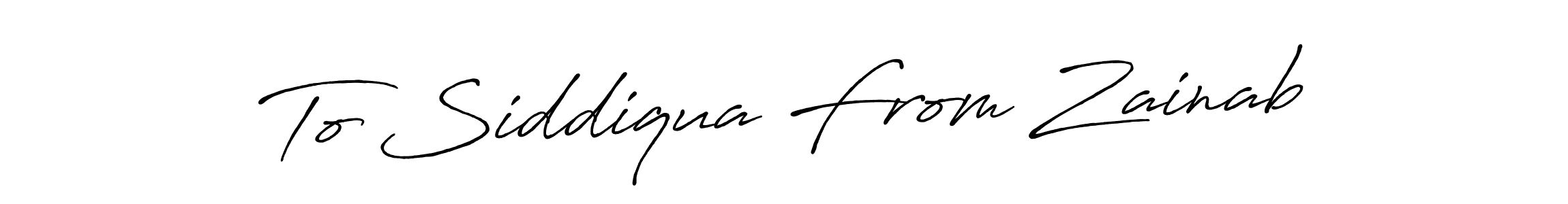 See photos of To Siddiqua From Zainab official signature by Spectra . Check more albums & portfolios. Read reviews & check more about Antro_Vectra_Bolder font. To Siddiqua From Zainab signature style 7 images and pictures png