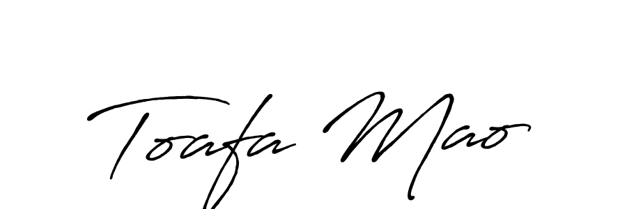 Antro_Vectra_Bolder is a professional signature style that is perfect for those who want to add a touch of class to their signature. It is also a great choice for those who want to make their signature more unique. Get Toafa Mao name to fancy signature for free. Toafa Mao signature style 7 images and pictures png