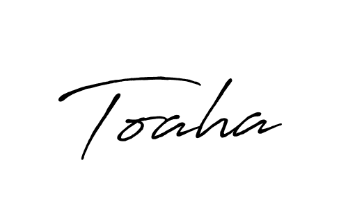 Once you've used our free online signature maker to create your best signature Antro_Vectra_Bolder style, it's time to enjoy all of the benefits that Toaha name signing documents. Toaha signature style 7 images and pictures png
