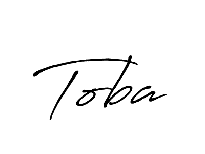 Toba stylish signature style. Best Handwritten Sign (Antro_Vectra_Bolder) for my name. Handwritten Signature Collection Ideas for my name Toba. Toba signature style 7 images and pictures png