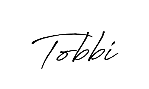 Make a beautiful signature design for name Tobbi. With this signature (Antro_Vectra_Bolder) style, you can create a handwritten signature for free. Tobbi signature style 7 images and pictures png