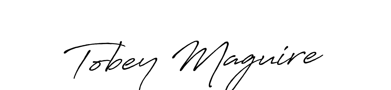 Also we have Tobey Maguire name is the best signature style. Create professional handwritten signature collection using Antro_Vectra_Bolder autograph style. Tobey Maguire signature style 7 images and pictures png