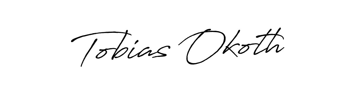 Make a beautiful signature design for name Tobias Okoth. With this signature (Antro_Vectra_Bolder) style, you can create a handwritten signature for free. Tobias Okoth signature style 7 images and pictures png
