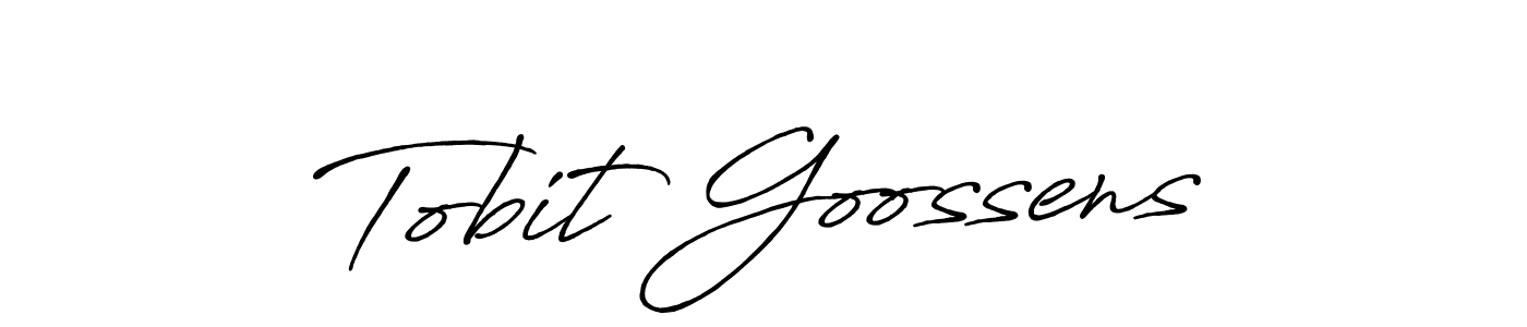 Similarly Antro_Vectra_Bolder is the best handwritten signature design. Signature creator online .You can use it as an online autograph creator for name Tobit Goossens. Tobit Goossens signature style 7 images and pictures png