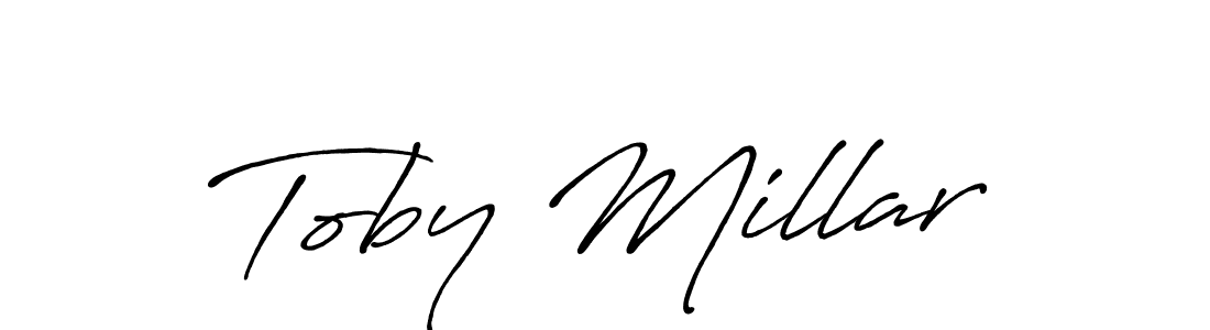 Also You can easily find your signature by using the search form. We will create Toby Millar name handwritten signature images for you free of cost using Antro_Vectra_Bolder sign style. Toby Millar signature style 7 images and pictures png