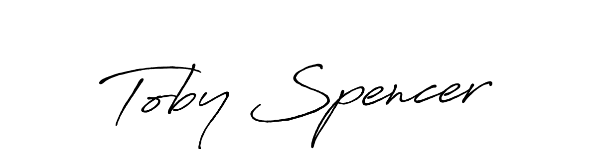 Use a signature maker to create a handwritten signature online. With this signature software, you can design (Antro_Vectra_Bolder) your own signature for name Toby Spencer. Toby Spencer signature style 7 images and pictures png