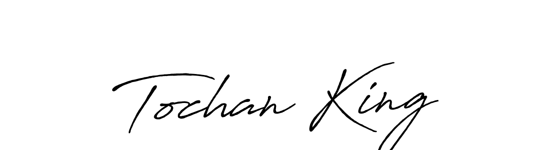 The best way (Antro_Vectra_Bolder) to make a short signature is to pick only two or three words in your name. The name Tochan King include a total of six letters. For converting this name. Tochan King signature style 7 images and pictures png