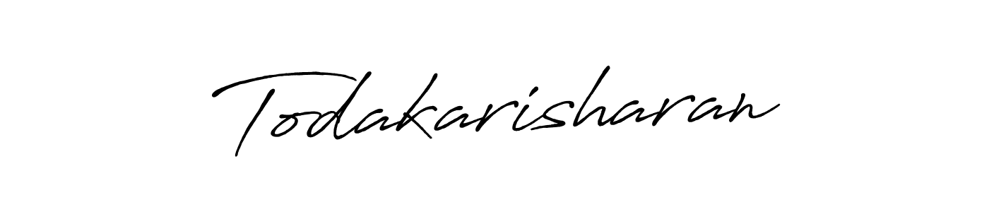 Antro_Vectra_Bolder is a professional signature style that is perfect for those who want to add a touch of class to their signature. It is also a great choice for those who want to make their signature more unique. Get Todakarisharan name to fancy signature for free. Todakarisharan signature style 7 images and pictures png