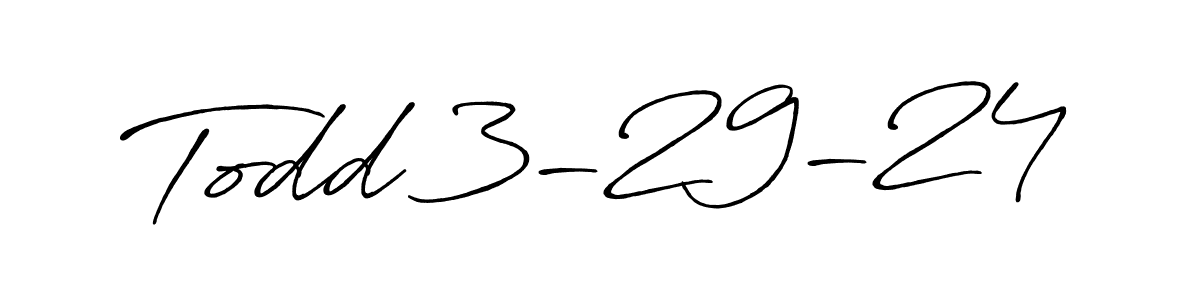 Use a signature maker to create a handwritten signature online. With this signature software, you can design (Antro_Vectra_Bolder) your own signature for name Todd 3-29-24. Todd 3-29-24 signature style 7 images and pictures png