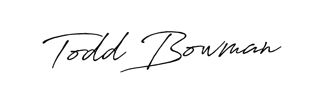 Antro_Vectra_Bolder is a professional signature style that is perfect for those who want to add a touch of class to their signature. It is also a great choice for those who want to make their signature more unique. Get Todd Bowman name to fancy signature for free. Todd Bowman signature style 7 images and pictures png