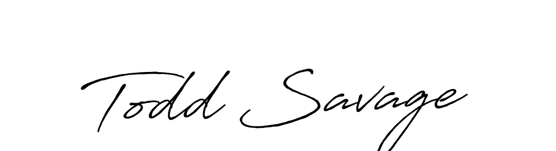 Make a beautiful signature design for name Todd Savage. With this signature (Antro_Vectra_Bolder) style, you can create a handwritten signature for free. Todd Savage signature style 7 images and pictures png