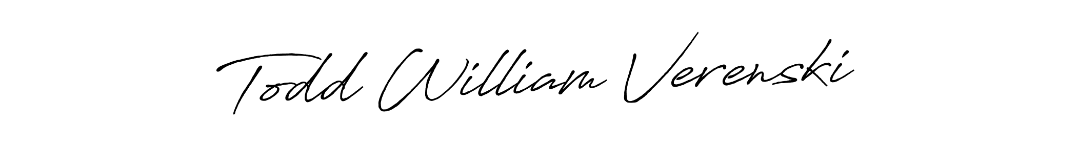 Make a beautiful signature design for name Todd William Verenski. Use this online signature maker to create a handwritten signature for free. Todd William Verenski signature style 7 images and pictures png
