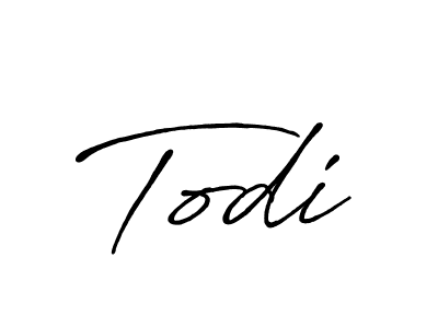 Make a beautiful signature design for name Todi. With this signature (Antro_Vectra_Bolder) style, you can create a handwritten signature for free. Todi signature style 7 images and pictures png