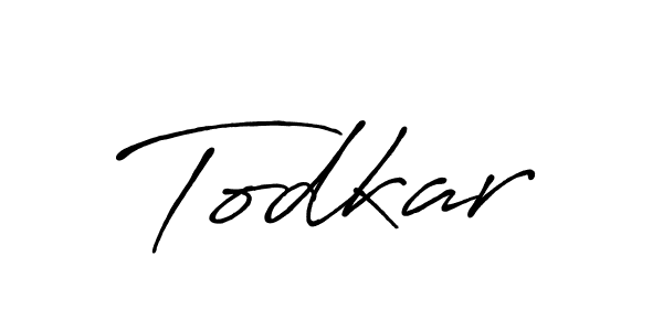 How to make Todkar signature? Antro_Vectra_Bolder is a professional autograph style. Create handwritten signature for Todkar name. Todkar signature style 7 images and pictures png