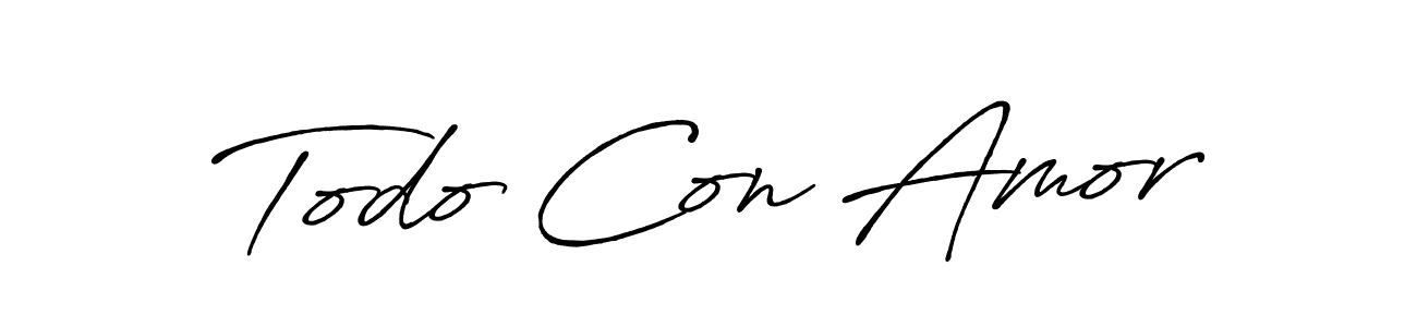 You can use this online signature creator to create a handwritten signature for the name Todo Con Amor. This is the best online autograph maker. Todo Con Amor signature style 7 images and pictures png