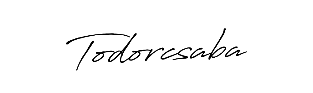How to make Todorcsaba signature? Antro_Vectra_Bolder is a professional autograph style. Create handwritten signature for Todorcsaba name. Todorcsaba signature style 7 images and pictures png