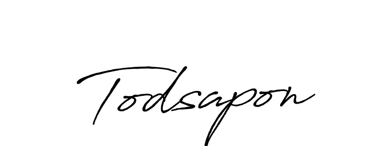 Once you've used our free online signature maker to create your best signature Antro_Vectra_Bolder style, it's time to enjoy all of the benefits that Todsapon name signing documents. Todsapon signature style 7 images and pictures png