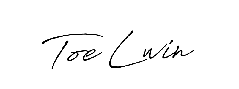 Toe Lwin stylish signature style. Best Handwritten Sign (Antro_Vectra_Bolder) for my name. Handwritten Signature Collection Ideas for my name Toe Lwin. Toe Lwin signature style 7 images and pictures png