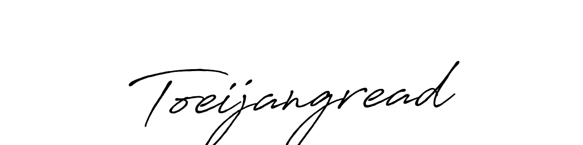Use a signature maker to create a handwritten signature online. With this signature software, you can design (Antro_Vectra_Bolder) your own signature for name Toeijangread. Toeijangread signature style 7 images and pictures png