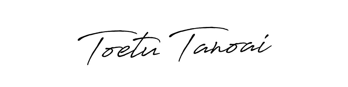 How to make Toetu Tanoai signature? Antro_Vectra_Bolder is a professional autograph style. Create handwritten signature for Toetu Tanoai name. Toetu Tanoai signature style 7 images and pictures png