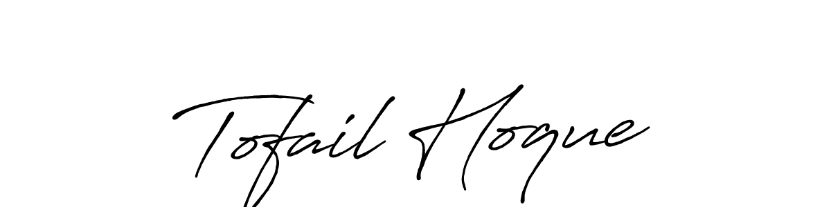 Tofail Hoque stylish signature style. Best Handwritten Sign (Antro_Vectra_Bolder) for my name. Handwritten Signature Collection Ideas for my name Tofail Hoque. Tofail Hoque signature style 7 images and pictures png