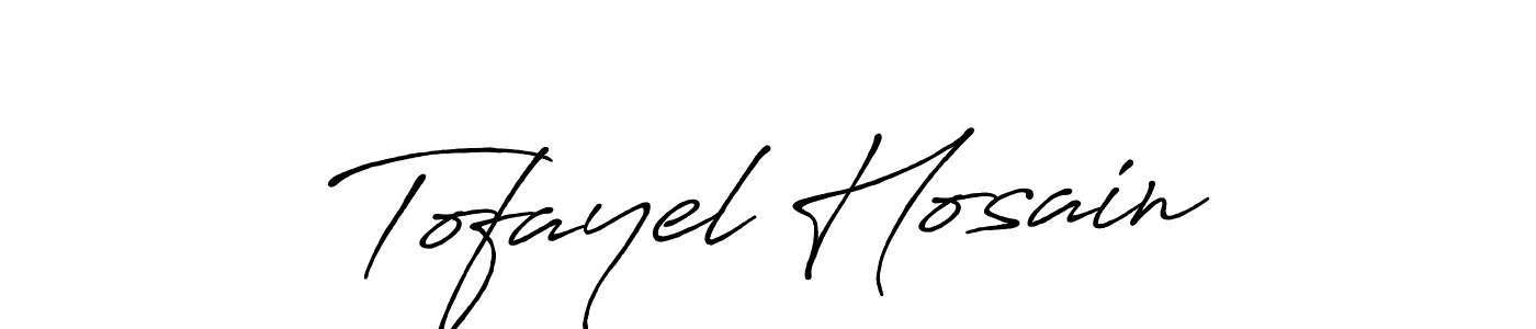 You should practise on your own different ways (Antro_Vectra_Bolder) to write your name (Tofayel Hosain) in signature. don't let someone else do it for you. Tofayel Hosain signature style 7 images and pictures png
