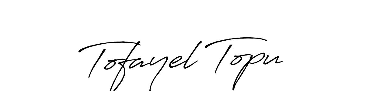 Design your own signature with our free online signature maker. With this signature software, you can create a handwritten (Antro_Vectra_Bolder) signature for name Tofayel Topu. Tofayel Topu signature style 7 images and pictures png