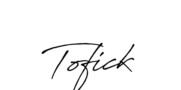 How to make Tofick signature? Antro_Vectra_Bolder is a professional autograph style. Create handwritten signature for Tofick name. Tofick signature style 7 images and pictures png