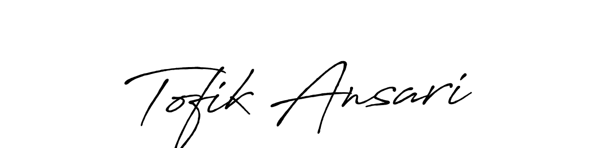 Antro_Vectra_Bolder is a professional signature style that is perfect for those who want to add a touch of class to their signature. It is also a great choice for those who want to make their signature more unique. Get Tofik Ansari name to fancy signature for free. Tofik Ansari signature style 7 images and pictures png