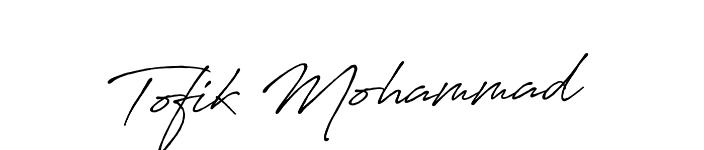 Use a signature maker to create a handwritten signature online. With this signature software, you can design (Antro_Vectra_Bolder) your own signature for name Tofik Mohammad. Tofik Mohammad signature style 7 images and pictures png