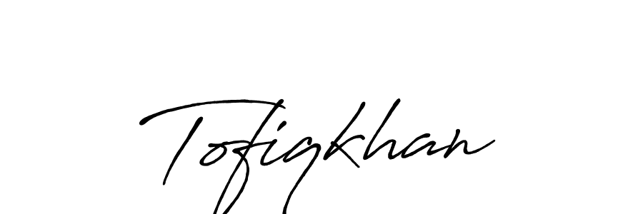 Similarly Antro_Vectra_Bolder is the best handwritten signature design. Signature creator online .You can use it as an online autograph creator for name Tofiqkhan. Tofiqkhan signature style 7 images and pictures png