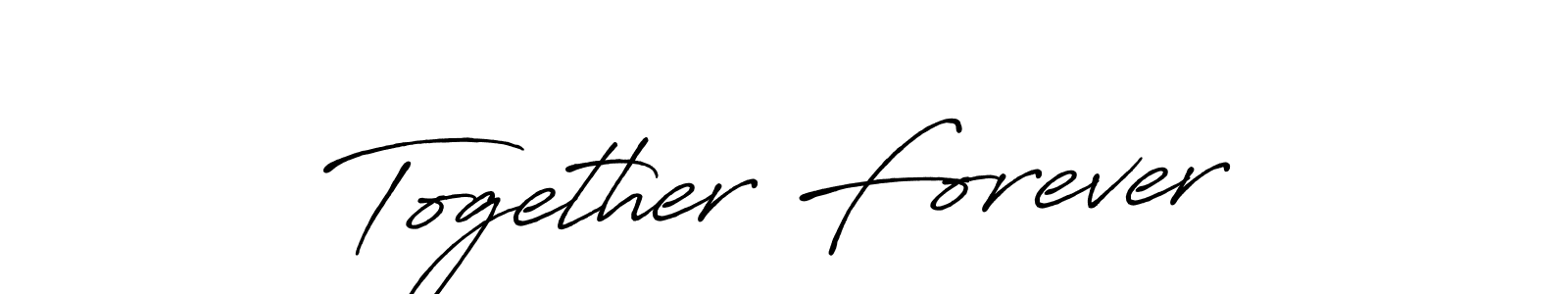 You should practise on your own different ways (Antro_Vectra_Bolder) to write your name (Together Forever) in signature. don't let someone else do it for you. Together Forever signature style 7 images and pictures png