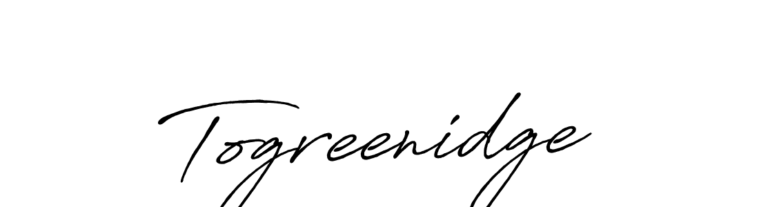 You should practise on your own different ways (Antro_Vectra_Bolder) to write your name (Togreenidge) in signature. don't let someone else do it for you. Togreenidge signature style 7 images and pictures png