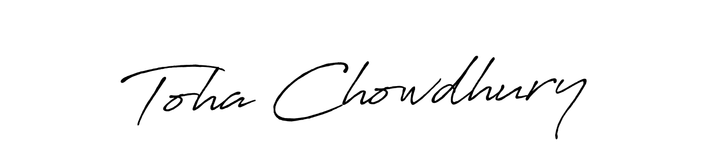 if you are searching for the best signature style for your name Toha Chowdhury. so please give up your signature search. here we have designed multiple signature styles  using Antro_Vectra_Bolder. Toha Chowdhury signature style 7 images and pictures png