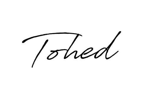 Create a beautiful signature design for name Tohed. With this signature (Antro_Vectra_Bolder) fonts, you can make a handwritten signature for free. Tohed signature style 7 images and pictures png