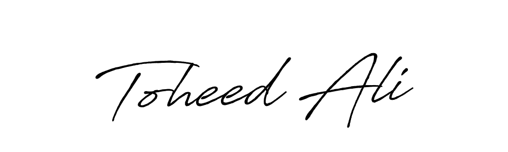 Antro_Vectra_Bolder is a professional signature style that is perfect for those who want to add a touch of class to their signature. It is also a great choice for those who want to make their signature more unique. Get Toheed Ali name to fancy signature for free. Toheed Ali signature style 7 images and pictures png