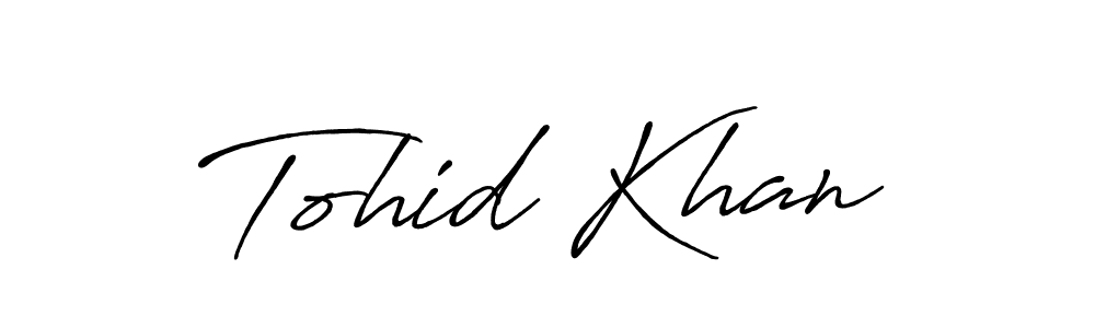 Make a beautiful signature design for name Tohid Khan. Use this online signature maker to create a handwritten signature for free. Tohid Khan signature style 7 images and pictures png