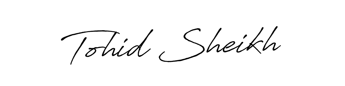 How to make Tohid Sheikh signature? Antro_Vectra_Bolder is a professional autograph style. Create handwritten signature for Tohid Sheikh name. Tohid Sheikh signature style 7 images and pictures png