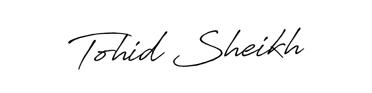 How to make Tohid Sheikh signature? Antro_Vectra_Bolder is a professional autograph style. Create handwritten signature for Tohid Sheikh name. Tohid Sheikh signature style 7 images and pictures png