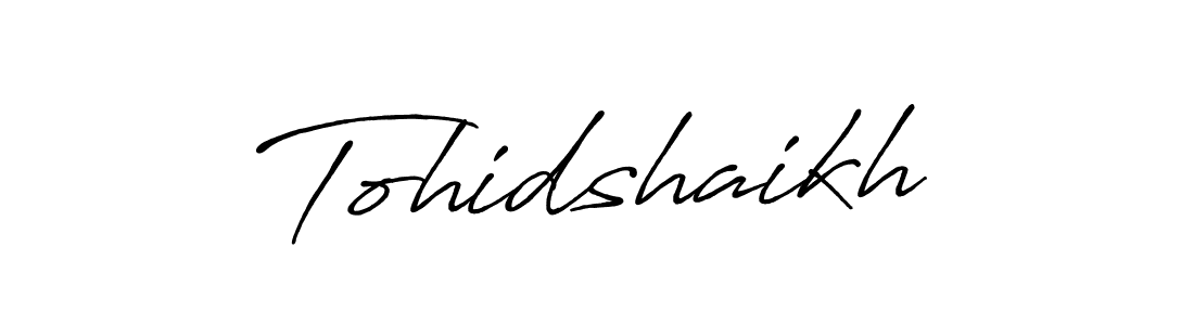 Also You can easily find your signature by using the search form. We will create Tohidshaikh name handwritten signature images for you free of cost using Antro_Vectra_Bolder sign style. Tohidshaikh signature style 7 images and pictures png