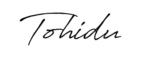 Give your name Tohidu an exquisite flair with the Antro_Vectra_Bolder script font. Ideal for contracts, resumes, and formal letterheads. Tohidu signature style 7 images and pictures png
