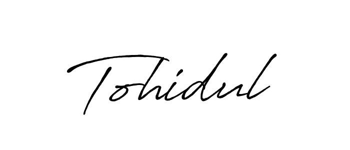 How to make Tohidul name signature. Use Antro_Vectra_Bolder style for creating short signs online. This is the latest handwritten sign. Tohidul signature style 7 images and pictures png