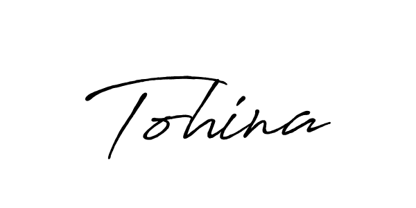 Tohina stylish signature style. Best Handwritten Sign (Antro_Vectra_Bolder) for my name. Handwritten Signature Collection Ideas for my name Tohina. Tohina signature style 7 images and pictures png