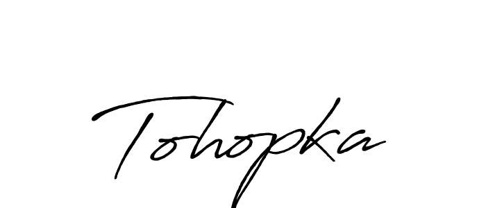 How to make Tohopka name signature. Use Antro_Vectra_Bolder style for creating short signs online. This is the latest handwritten sign. Tohopka signature style 7 images and pictures png