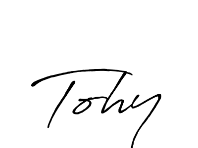 Also You can easily find your signature by using the search form. We will create Tohy name handwritten signature images for you free of cost using Antro_Vectra_Bolder sign style. Tohy signature style 7 images and pictures png