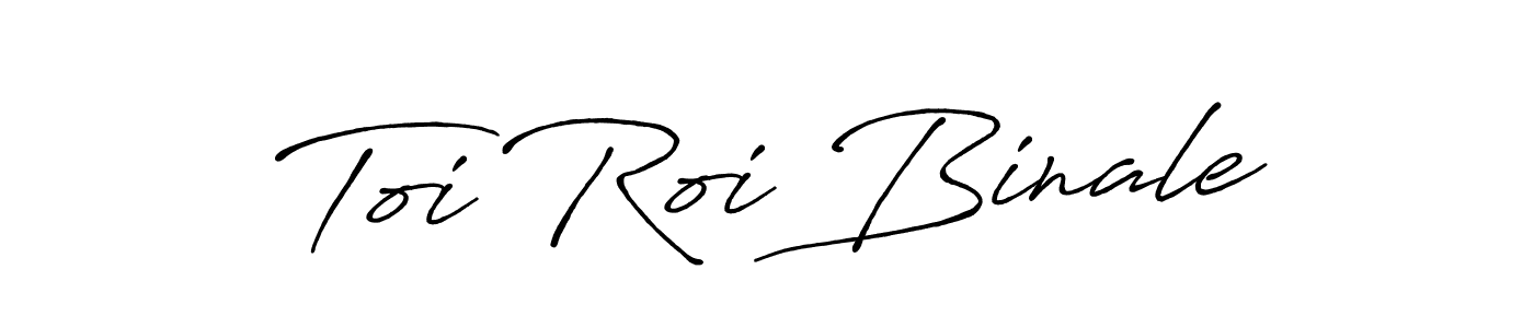 How to make Toi Roi Binale signature? Antro_Vectra_Bolder is a professional autograph style. Create handwritten signature for Toi Roi Binale name. Toi Roi Binale signature style 7 images and pictures png