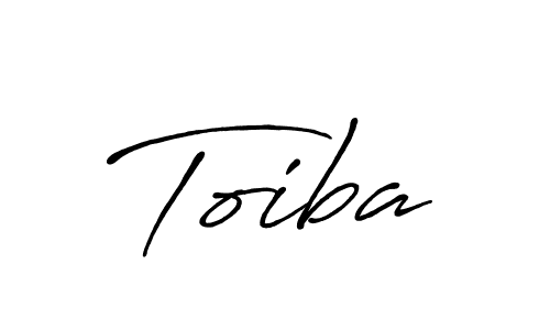 How to make Toiba signature? Antro_Vectra_Bolder is a professional autograph style. Create handwritten signature for Toiba name. Toiba signature style 7 images and pictures png