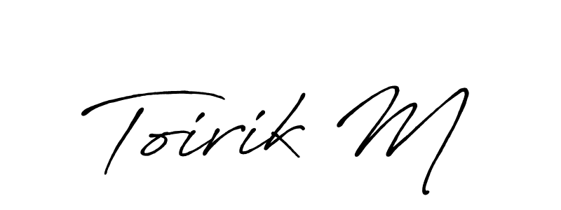Check out images of Autograph of Toirik M name. Actor Toirik M Signature Style. Antro_Vectra_Bolder is a professional sign style online. Toirik M signature style 7 images and pictures png
