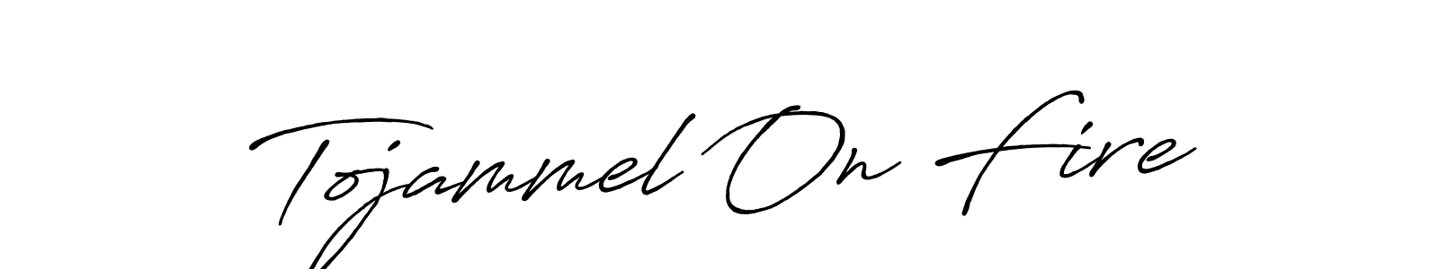 if you are searching for the best signature style for your name Tojammel On Fire. so please give up your signature search. here we have designed multiple signature styles  using Antro_Vectra_Bolder. Tojammel On Fire signature style 7 images and pictures png